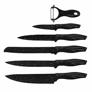 Набор ножей 6 предметов черный металл 000000000001219554