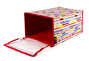 Кофр для хранения обуви Штрихи Luminello, 35х23х16 см 000000000001119034