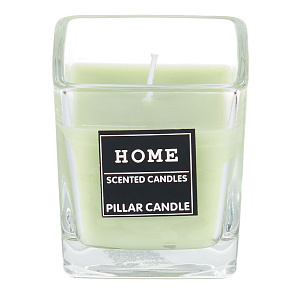 Свеча 7х7см классическая в стакане квадратная 000000000001209187