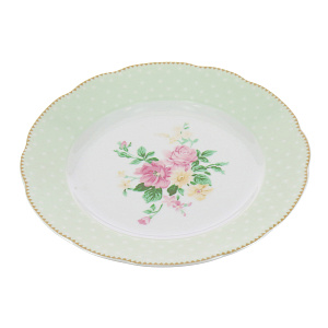 Десертная тарелка Mix&Match Porcelaine Czech Gold Hands, светло-зелёный, 19 см 000000000001136215