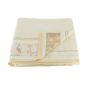 Полотенце махровое Bamboo forest Cleanelly Collection, белый, 70х130 см, пл.460 000000000001126097