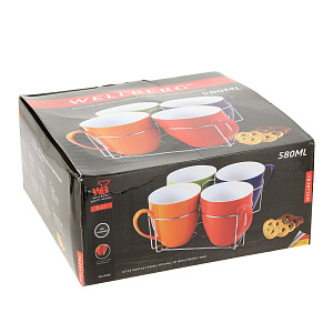 Набор кружек Wellberg, керамика, 5 предметов 000000000001172417