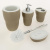 Набор декоративных аксессуаров для ванной комнаты 4 предмета VERONA матовый коричневый керамика PRIMANOVA D-13582-S 000000000001201673