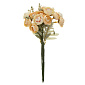 Цветок искусственный букет Чайная роза 30,2см кремовый