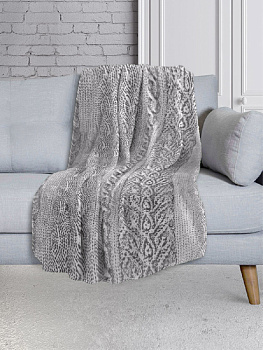 Плед LUCKY Домашний 150х200см 100%пэ серый T040105 000000000001189174