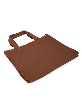 Сумка 38х44х22 DE'NASTIA Sea Salt Washed коричневый хлопок 000000000001225547