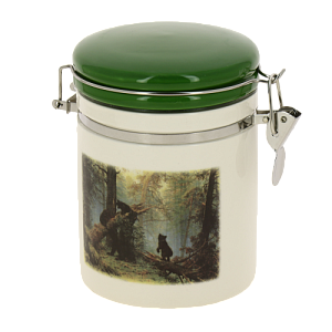 Банка для сыпучих продуктов 850мл с клипсой п/упУтро в сосновом лесу,ZFC038-30 000000000001193107