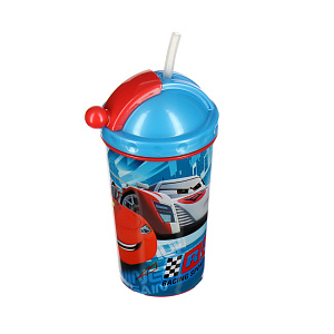 3D Фляга с крышкой и трубочкой Тачки Disney, 450мл 000000000001127672