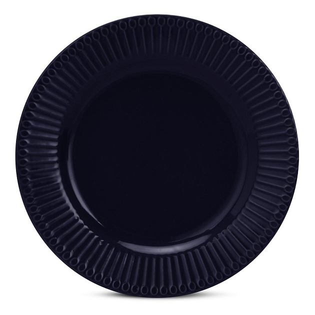 Набор столовой посуды 16 предметов (обеденная 26см-4шт/десертная 20см-4шт/салатник 600мл-4шт/кружка 400мл-4шт) синий керамика 000000000001223841