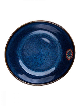 Тарелка суповая 13см 300мл DE'NASTIA глубокая малая синий керамика 000000000001210845