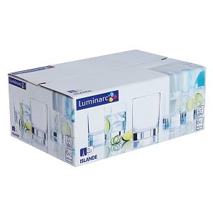 ИСЛАНДИЯ Набор стаканов 6шт 300мл LUMINARC низкие стекло J0019 000000000001101846