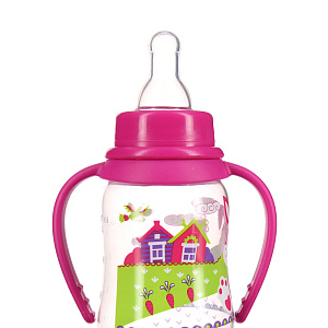 Бутылочка с соской от 0 месяцев Русские мотивы Lubby, 120-125мл 000000000001135403