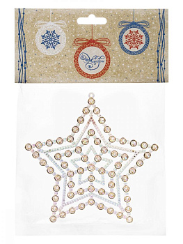 Декоративное украшение 0,6х12х14см ФЕНИКС-ПРЕЗЕНТ Снежинка/звездочка полиэтилен 000000000001179881