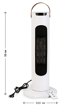 Тепловентилятор напольный 23,5x22x55см 2000Вт сенсор пульт управелния 000000000001228228