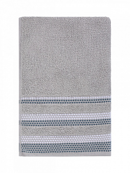 Полотенце махровое LUCKY Бордюр точки 450gsm 70x140 100% хлопок, темно-серый D100405 000000000001227653