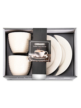 Набор чайный 4 предмета 250мл/16см Ромбы керамика 000000000001228299