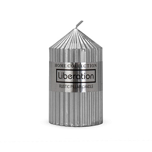 Свеча 5,5x10см Silver Chrome парафин 000000000001224072