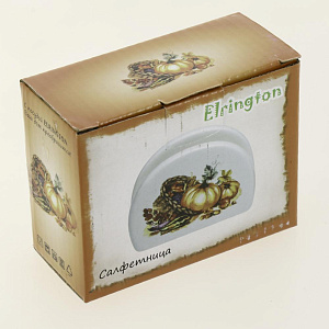 Салфетница ELRINGTON ТЫКВА подарочная упаковка керамика 000000000001206068