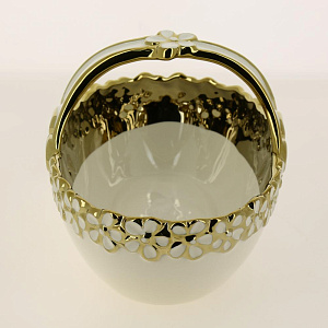 Корзинка сервировочная фарфор 28х16,5х14см белая упаковка Bowknot club Balsford 147-31007 000000000001194018