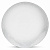 Тарелка обеденная 28см белая с серебром стекло 000000000001219709