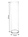 Ваза цилиндр 40х10см FORA стекло_MP 000000000001227058