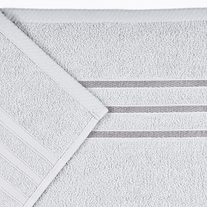 Полотенце махровое 70х130см СОФТИ бордюр 3 полоски серый хлопок 100% 000000000001212215