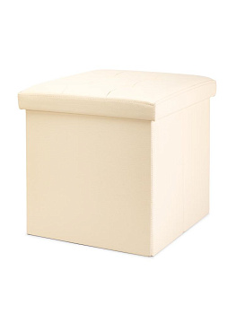 Пуфик куб 38х38х38см складной ваниль PU 000000000001226418