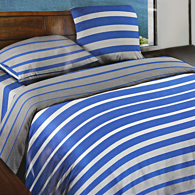 Комплект постельного белья Wenge Motion Stripe Breeze, 1.5 спальный, бязь 000000000001171872