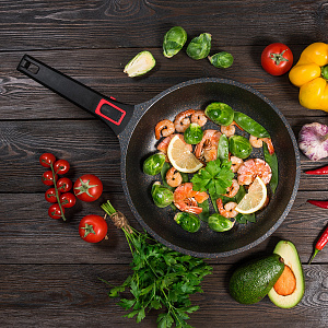 Сковорода 28см TALLER Минерал съемная ручка литой алюминий 000000000001202991