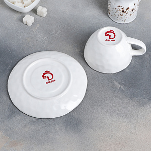 Пара чайная 250мл/16см ДОЛЯНА Нептун керамика 000000000001210603