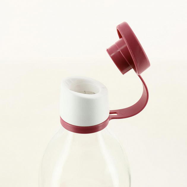 Бутылка 1л RENGA с декором и крышкой стекло 000000000001207938