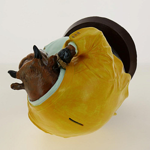 Копилка БЫК, жёлтый пиджак, 28см G025-28-102K Материал: Гипс 000000000001194284