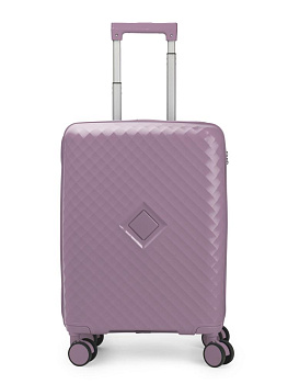 Чемодан на колесах S (36х22х55см) ромб фиолетовый PP 000000000001226549