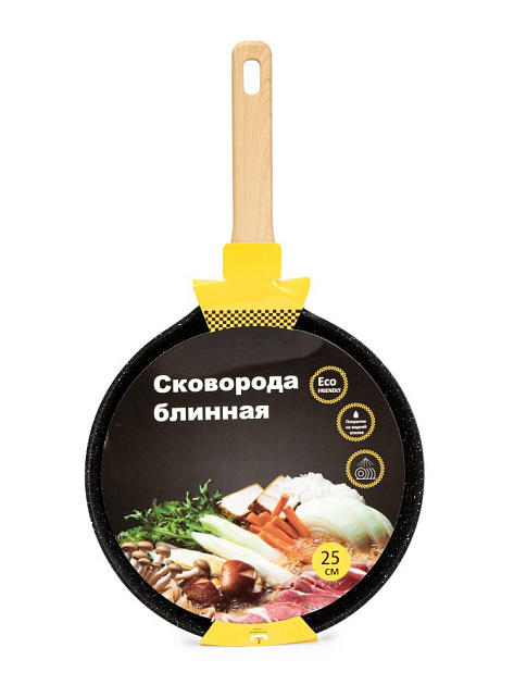 Сковорода блинная 25х1,7см алюминий 000000000001226951