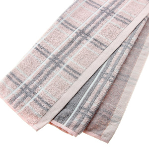Полотенце Клетка DE'NASTIA 50х90см розовый 70%Бамбук/30%Хлопок T000040 000000000001104393