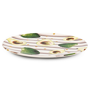 Тарелка обеденная 26см LUCKY Авокадо керамика 000000000001208773