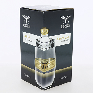 Банка для сыпучих продуктов 1,1л ПРОМСИЗ Лоза стекло 000000000001190650