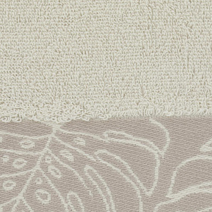 Полотенце 70х130см DE'NASTIA ТРОПИКИ (новые) молочный/бежевый хлопок 000000000001208576