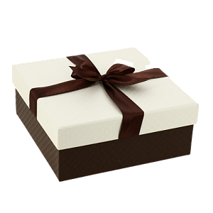 Коробка17x17x7см подарочная с бантом Ромб-крупный 000000000001205117