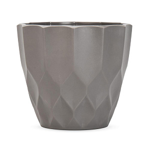 Кашпо Chic 11,5х10см серый пластик 000000000001222046