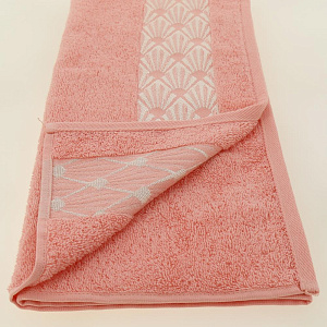 Полотенце 70х130см CLEANELLY Дардо махровое плотность 420гр/м персиковый 100% хлопок ПЦ3501-4344,13-1510 000000000001198617