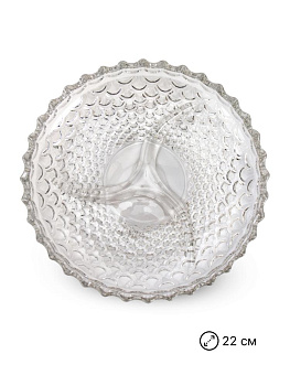 Менажница 22х3,5см стекло 000000000001228274