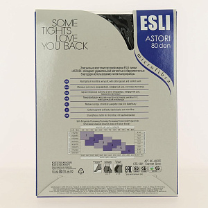 Колготки жен ESLI ASTORI 80 ДЕН р3 NERO 000000000001164597