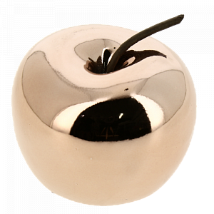 Фигура декоративная "Яблоко" 6x6,5см серебро/золото/роз.золото R011118 000000000001199267