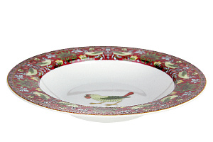 Тарелка суповая 300мл/21.5смStrawberry Thief (red)B0943-A07023R 000000000001195091