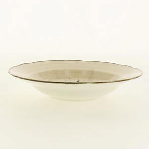 Тарелка суповая 21см TULU PORSELEN PAPATYA капучино фарфор 000000000001208253