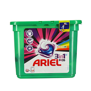 Растворимые капсулы для стирки Автомат Liquid Capsules Color & Style Ariel P&G, 28.8г, 23 шт. 000000000001106340