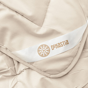 Одеяло-покрывало 1,5-спальное 140x205см DE'NASTIA молочный полиэстер 000000000001219103