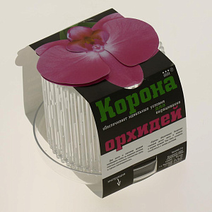 Цветочный горшок ТЕХОСНАСТКА Корона для орхидей с поддоном Прозрачный пластик 000000000001182977