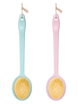 Щетка для тела массажная 38х9см в ассортименте пластик 000000000001227251